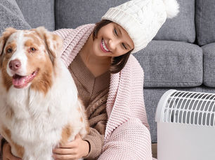 Woman with her dog